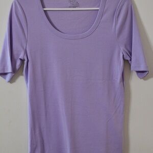 Time and Tru Light Purple Short Sleeve Top